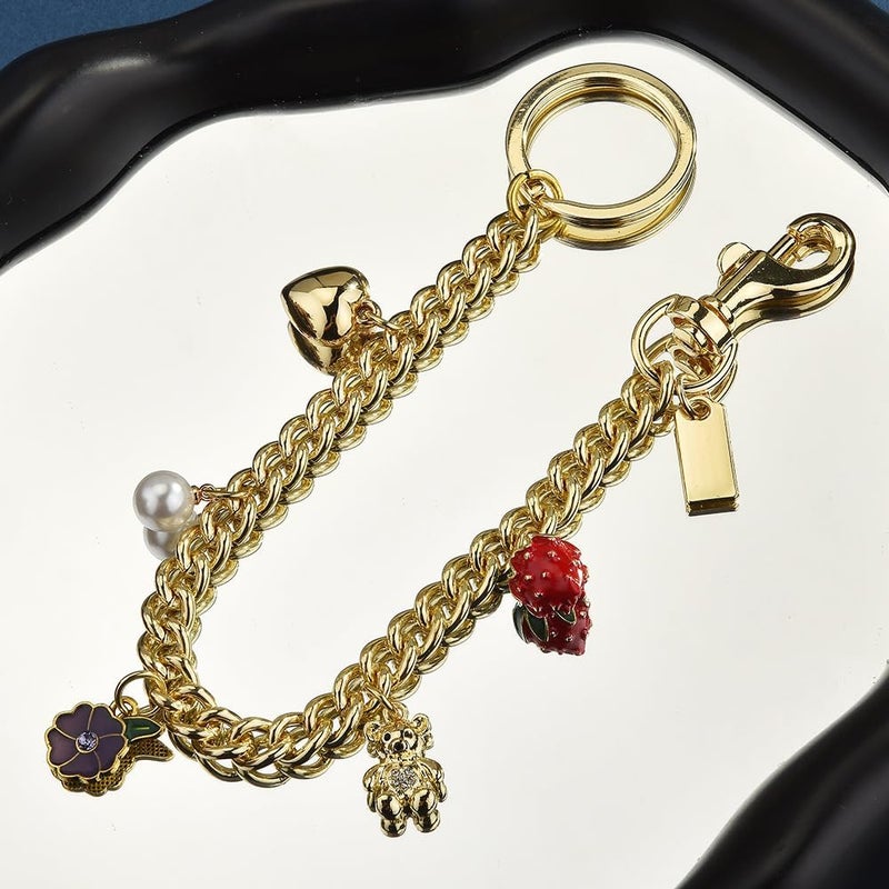 SOPKTA Bag Charms - Cherry Bag Charm Chain, fashionable Purse Charms for women's purse chain - Image 2
